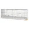 Cage D'élevage Pliable "Livigno" 120x40x40 Cm -Oiseau Fournitures Soldes cage d elevage pliable livigno 120x40x40 cm