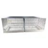 Cage Domus-Molinari 120x40x44cm Chromée -Oiseau Fournitures Soldes cage domus molinari 120x40x44cm
