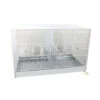 Cage Domus-Molinari 71cm Laquée En Blanc -Oiseau Fournitures Soldes cage domus molinari 71x405x46cm
