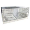 Cage Domus-Molinari 90cm Chromée -Oiseau Fournitures Soldes cage domus molinari 90cm chromee