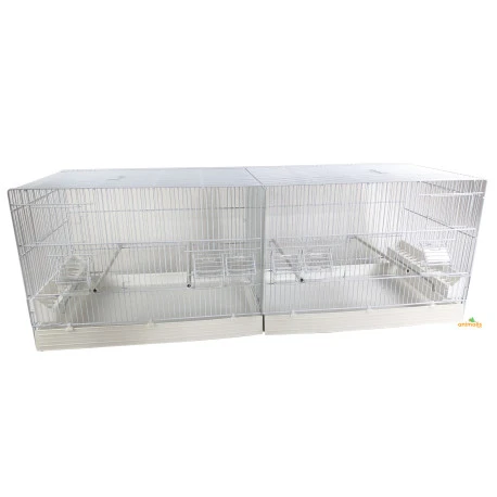 Cage Domus-Molinari 120x40cm Laquée En Blanc 3 Cage Domus-Molinari 120x40cm Laquée En Blanc