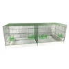 Cage Domus-Molinari De 120x40cm Laquée En Vert -Oiseau Fournitures Soldes cage domus molinari verte 120x40x44cm