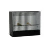 Cage D'exposition Canaris En PVC (23 Barreaux) -Oiseau Fournitures Soldes cage expo en pvc canari devanture noire