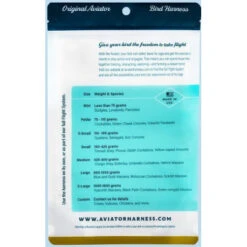 Harnais Pour Perroquets Aviator - Large/Noir -Oiseau Fournitures Soldes harnais pour perroquets aviator largenoir 2