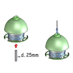 Mangeoire "Space Garden" -Oiseau Fournitures Soldes mangeoire verte pour jardin 1